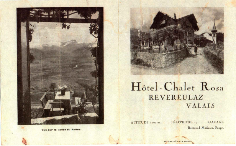 Publicité Hôtel Rosa