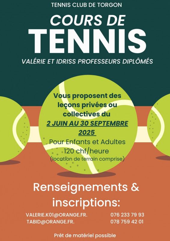 Cours de Tennis_Torgon