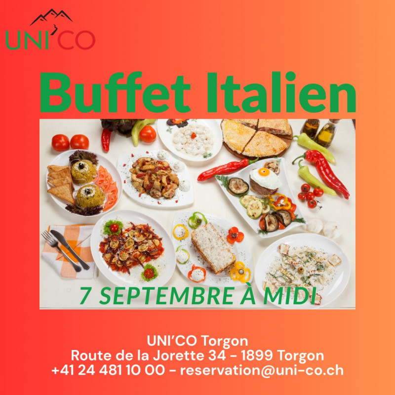 Buffet Italien à l'UNI'CO_Torgon