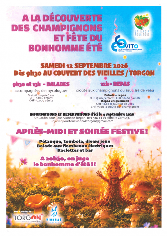 A la découverte des champignons et Fête du bonhomme d'été_Torgon