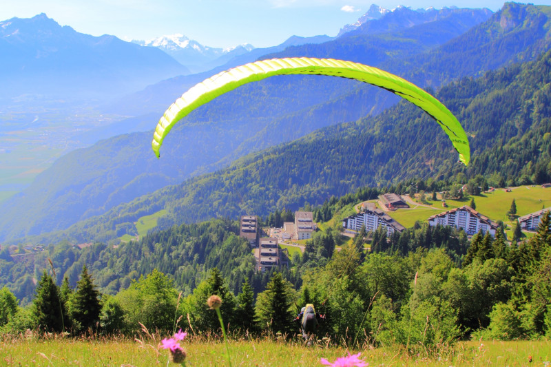 Parapente depuis Fracette